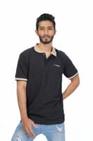 Men's Polo-Dk Black