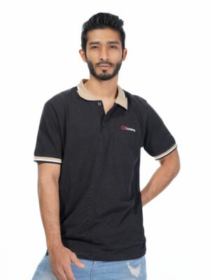 Men's Polo-Dk Black