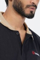 Men's Polo-Dk Black