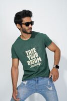 Basic T-Shirt-Bottle Green