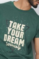Basic T-Shirt-Bottle Green