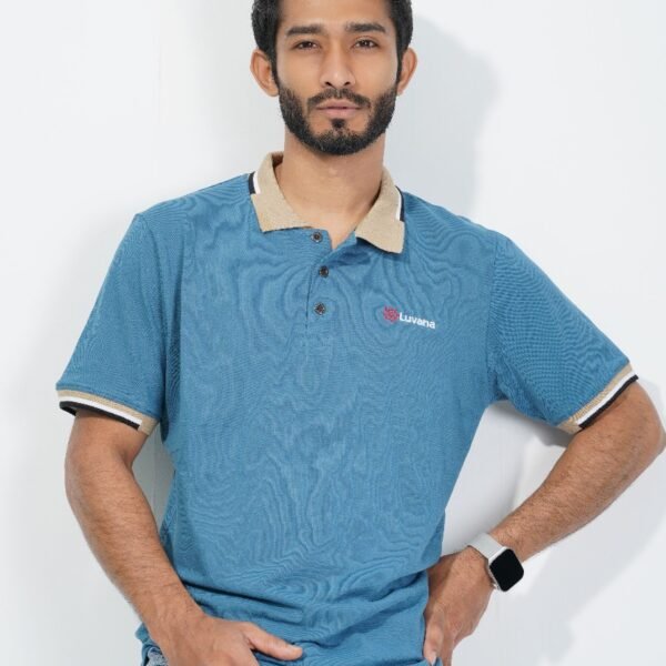 Men's Polo-Sky Blue