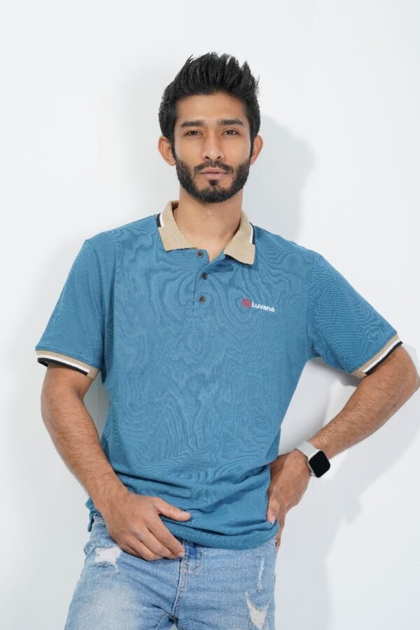 Men's Polo-Sky Blue