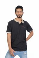 Men's Polo-Dk Black
