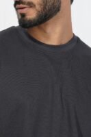 Drop Shoulder T-Shirt-Dark Ash