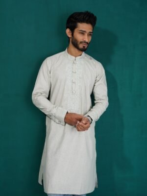 Premium Panjabi - Light Mint
